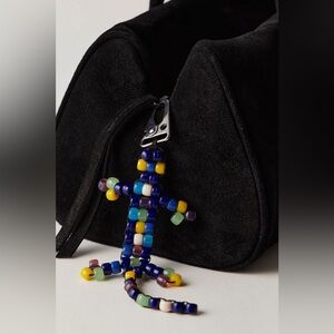 NWT Free People Beaded Lizard Bag Charm